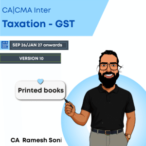 CA Inter GST Books Version 10 for Sep26/Jan27 onwards